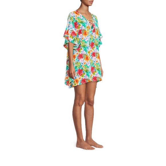 Beach Lace-UpSwim Cover-Up - Picture 4 of 8